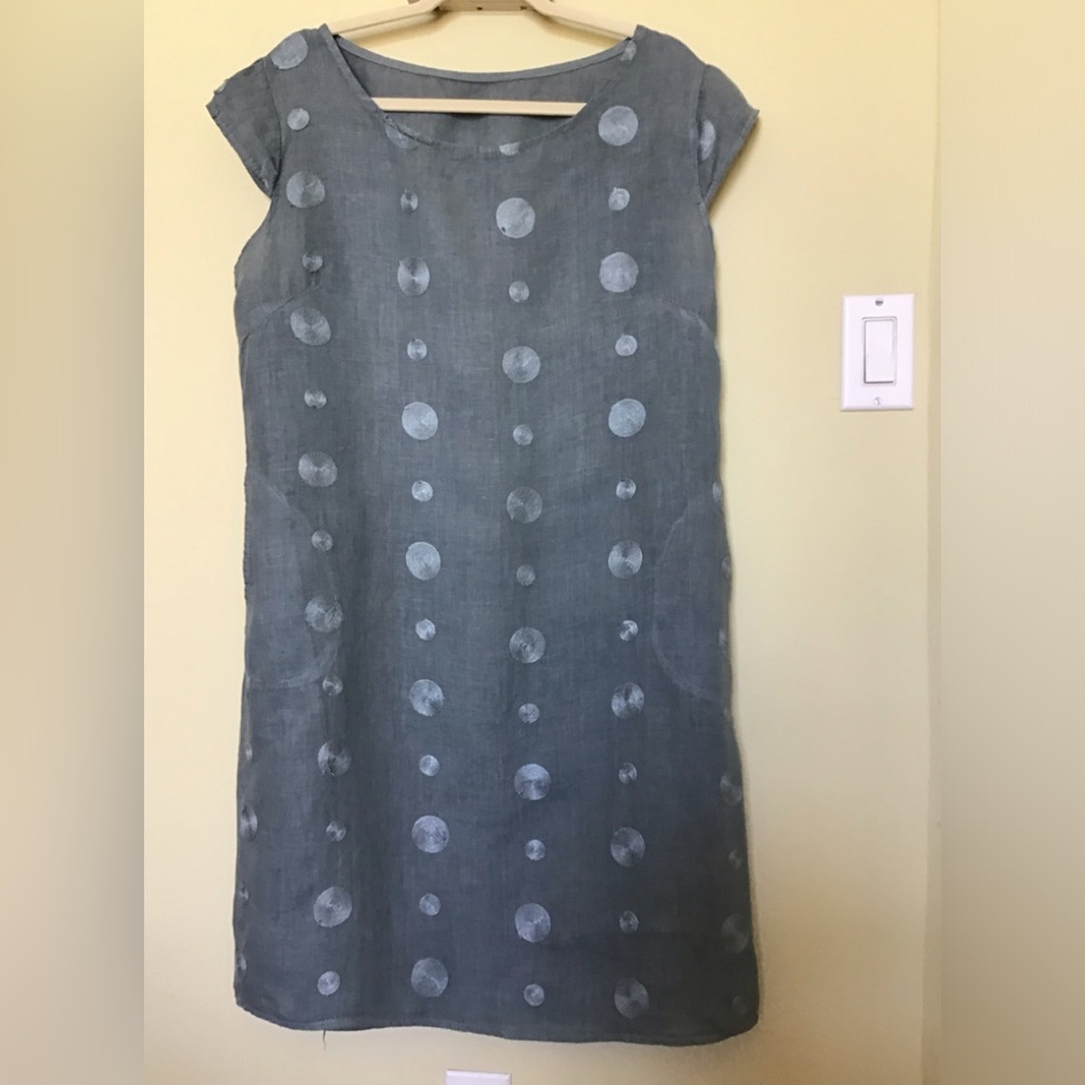 Linen dress Made in Italy.